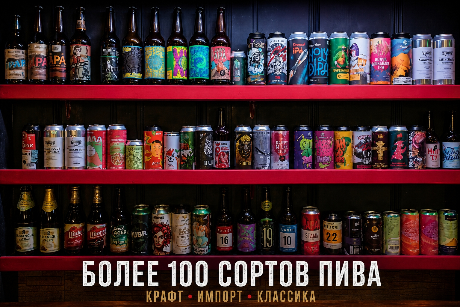 Пиво и ночная атмосфера